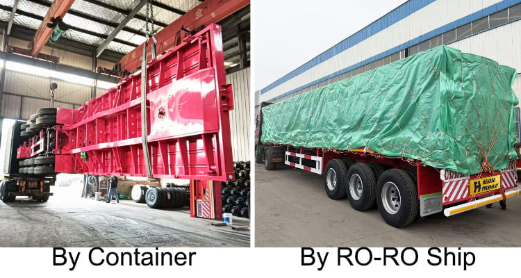 Henred Fruehauf Zambia Tri Axle Flatbed Trailer Prices for Sale 