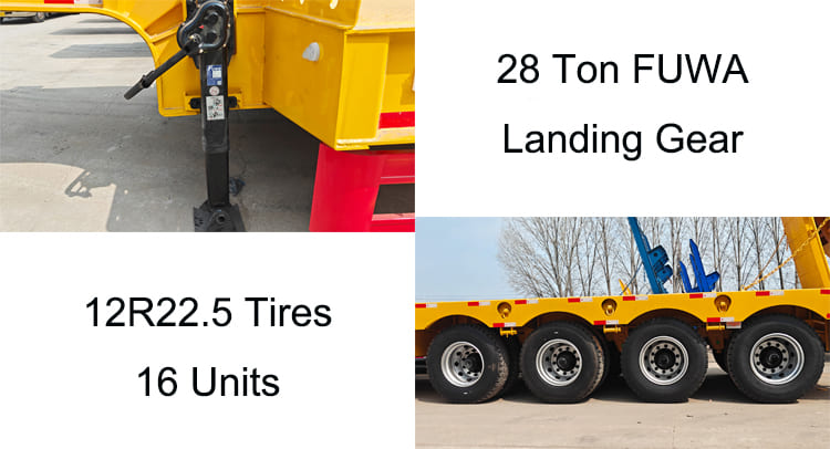 Henred 4 Axle Drop Deck Low Loader Semi Trailer for Sale in Zambia