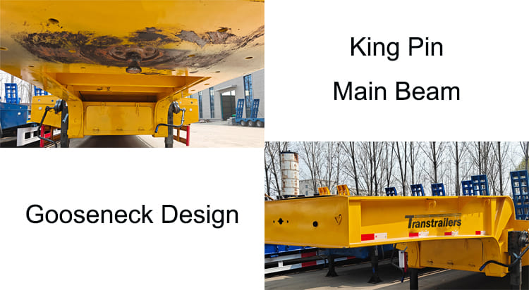 Henred 4 Axle Drop Deck Low Loader Semi Trailer for Sale in Zambia