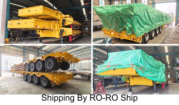 Henred 4 Axle Drop Deck Low Loader Semi Trailer for Sale in Zambia