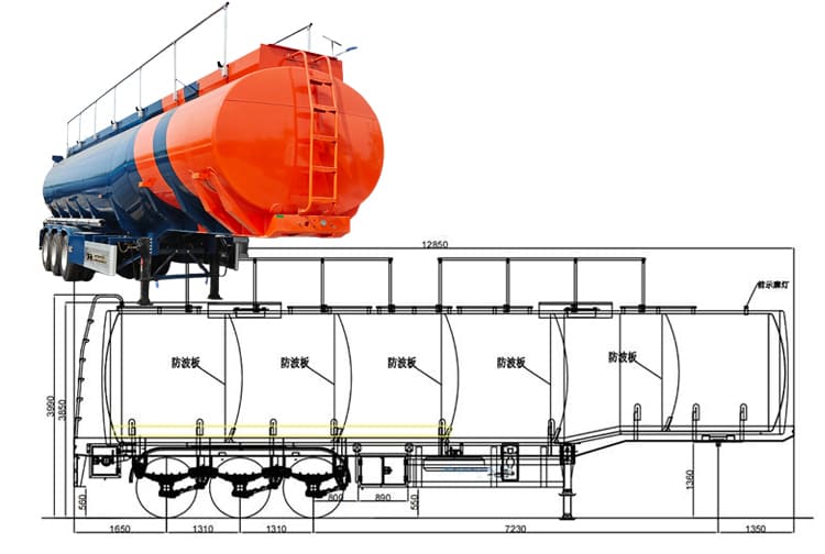 Henred Fruehauf Zambia Diesel Fuel Tank Trailer Prices for Sale Near Me