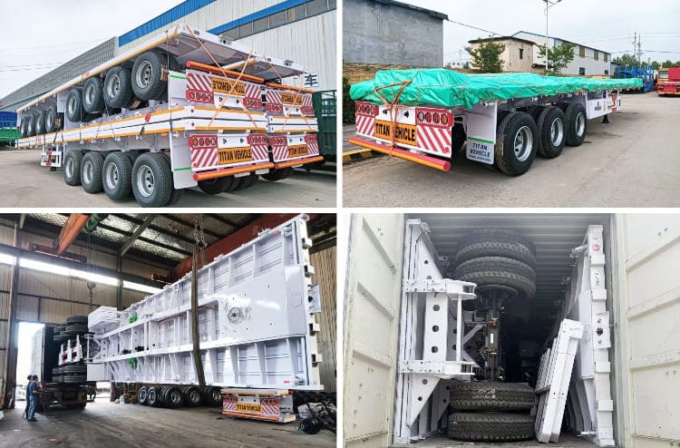 CIMC Trailer VS TITAN 3 Axle 40 Ft Flatbed Trailer Prices for Sale in Dar es Salaam