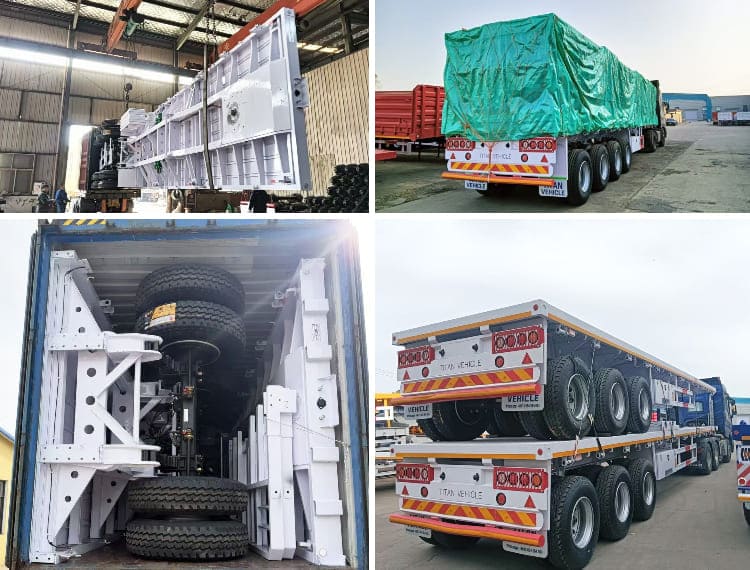 CIMC Semi Trailer VS TITAN 40 Ft Flatbed Semi Trailer for Sale in Tanzania