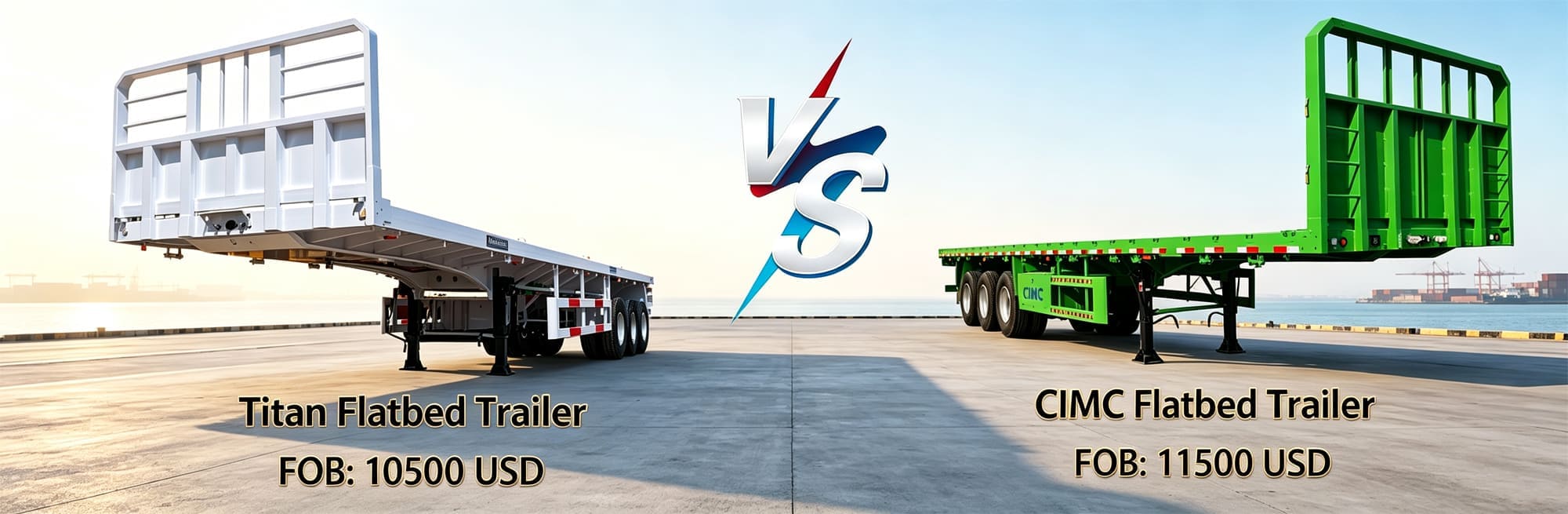 CIMC Semi Trailer VS TITAN 40 Ft Flatbed Semi Trailer for Sale in Tanzania