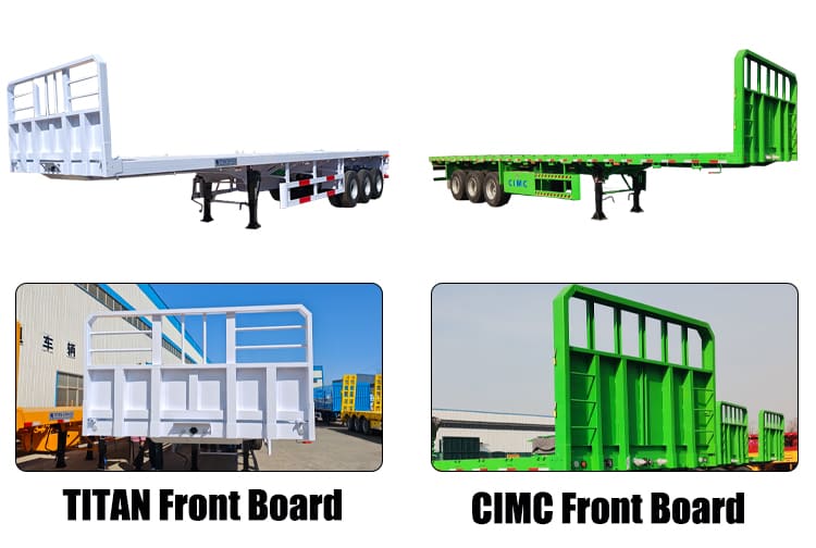 CIMC Semi Trailer VS TITAN 40 Ft Flatbed Semi Trailer for Sale in Tanzania