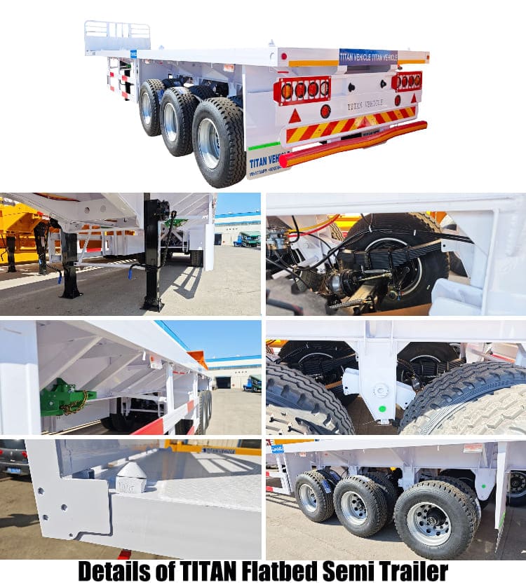 CIMC Semi Trailer VS TITAN 40 Ft Flatbed Semi Trailer for Sale in Tanzania