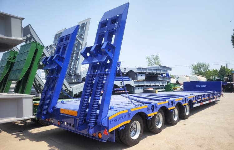 4 Axle 100 Ton Low Bed Semi Trailer Price for Sale in Dar es Salaam