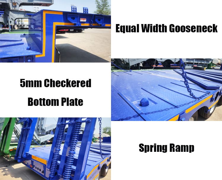 4 Axle 100 Ton Low Bed Semi Trailer Price for Sale in Dar es Salaam