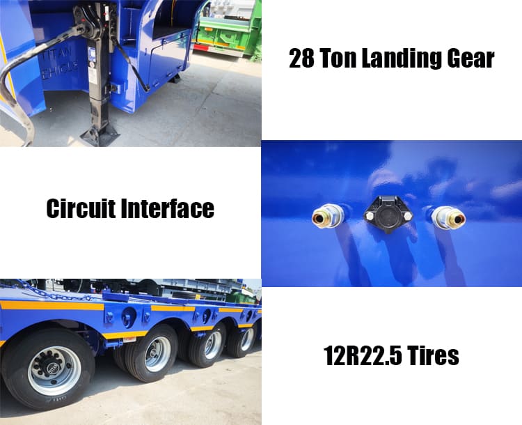 4 Axle 100 Ton Low Bed Semi Trailer Price for Sale in Dar es Salaam