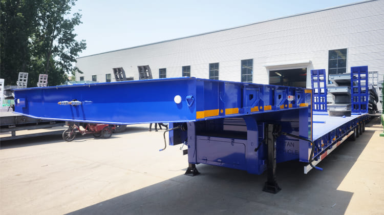 4 Axle 100 Ton Low Bed Semi Trailer Price for Sale in Dar es Salaam