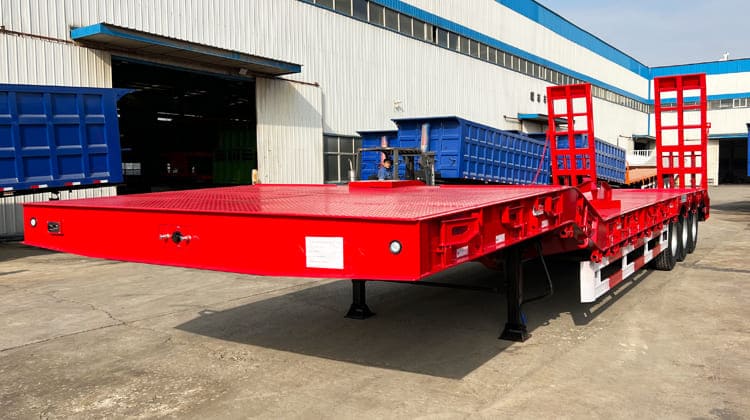 3 Axle 60 Ton Lowbed Semi Trailer for Sale in Dar es Salaam Tanzania