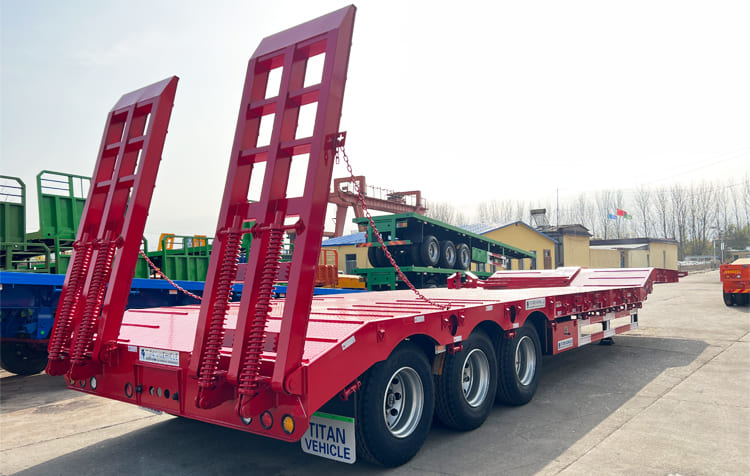 3 Axle 60 Ton Lowbed Semi Trailer for Sale in Dar es Salaam Tanzania