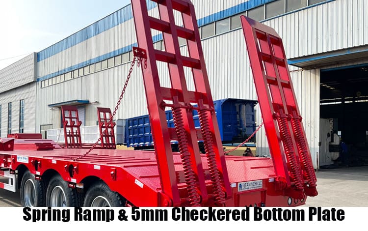 3 Axle 60 Ton Lowbed Semi Trailer for Sale in Dar es Salaam Tanzania