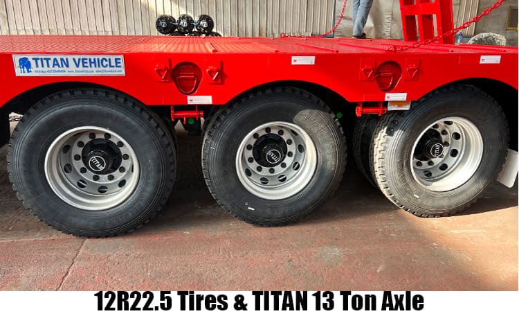 3 Axle 60 Ton Lowbed Semi Trailer for Sale in Dar es Salaam Tanzania
