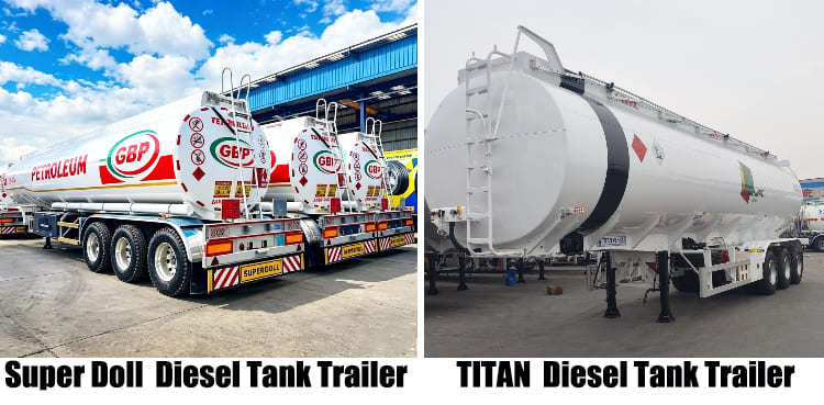 Super Doll Trailer Manufacture Co Ltd vs TITAN 45000L Diesel Fuel Tank Trailer for Sale in Arusha