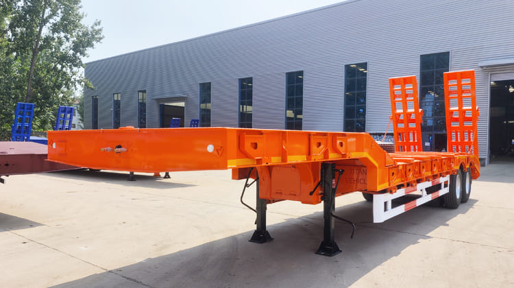 2 Axle 40Ft Low Bed Truck Trailer Price in Dar es Salaam