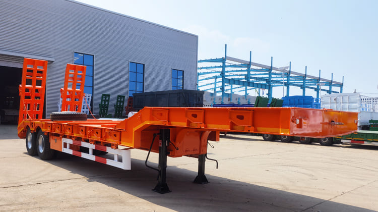 2 Axle 40Ft Low Bed Truck Trailer Price in Dar es Salaam