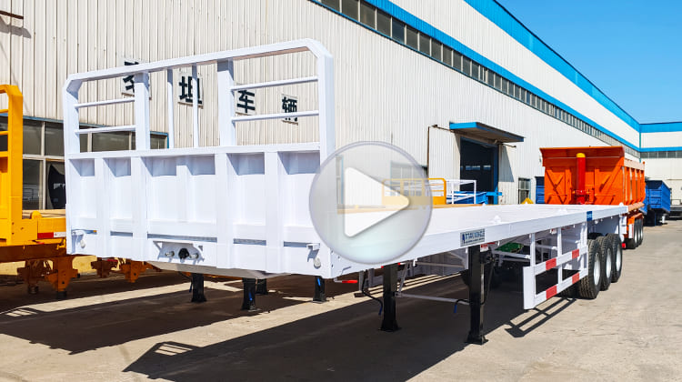 China CIMC Trailer Manufacturer VS Titan Flatbed Trailers for Sale in Tanzania  