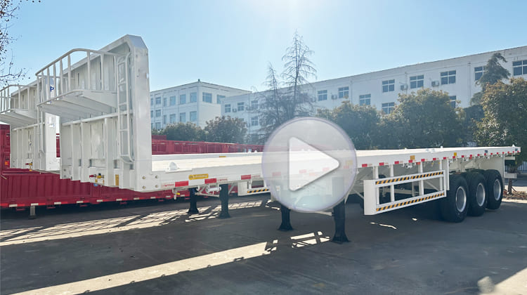 China CIMC Trailer Manufacturer VS Titan Flatbed Trailers for Sale in Tanzania  