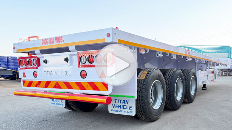 CIMC Semi Trailer VS Titan Flatbed Semi Trailer for Sale in Tanzania