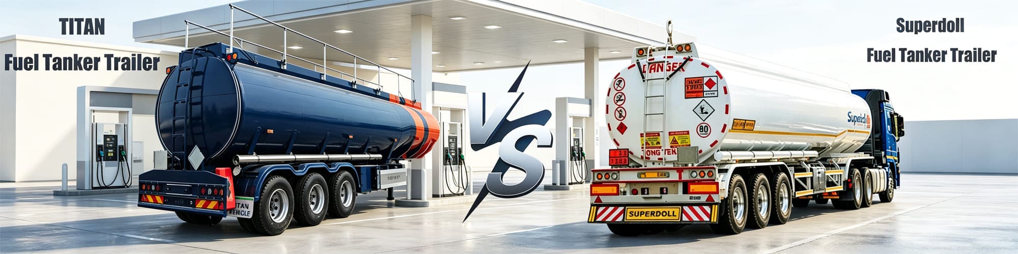 Shandong Titan Fuel Tanker Semi Trailer VS Superdoll Dar es Salaam Manufacture Co T Ltd