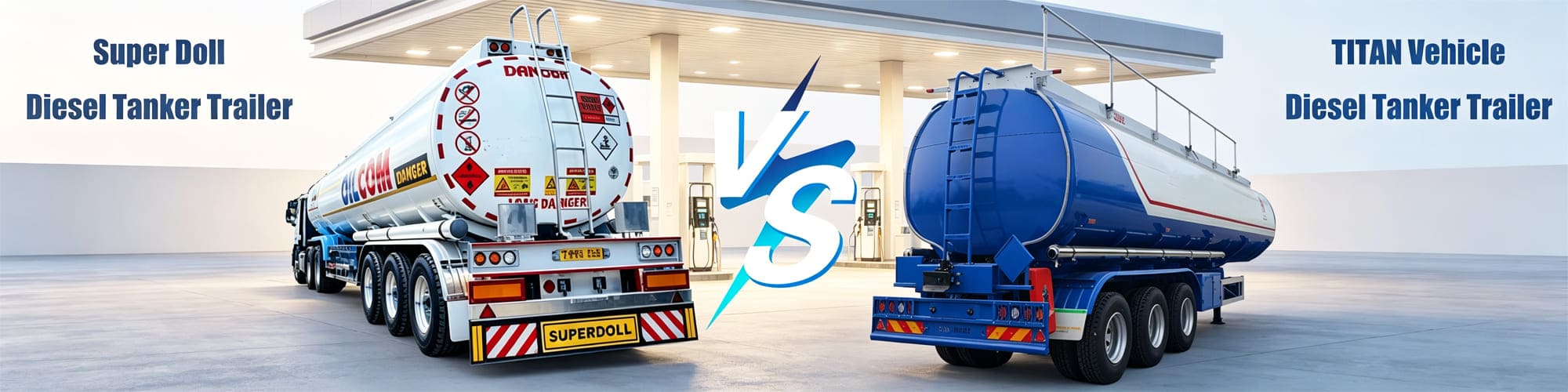 Super Doll Trailer Manufacture Co Ltd VS Shandong Titan Vehicle Diesel Tanker Trailer in Arusha