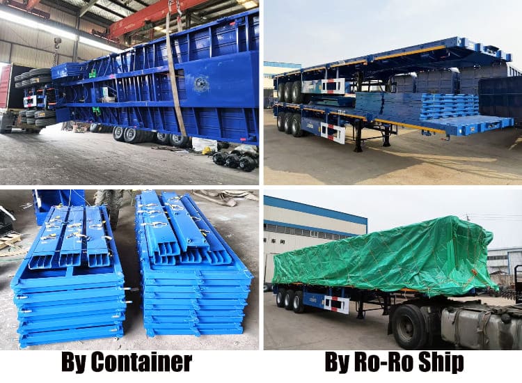 60 Ton Semi Cargo Animal Transport Trailers for Sale in Tanzania, Mtwara