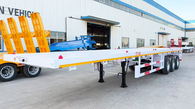 CIMC Semi Trailer VS Titan Flatbed Semi Trailer for Sale in Tanzania