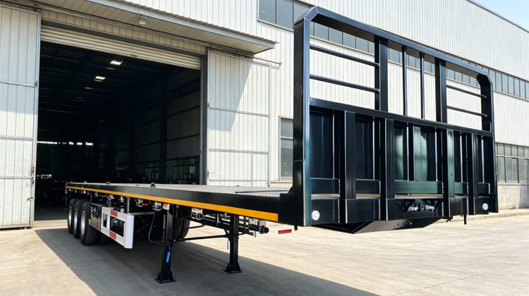 40 Foot Tri Axle Flat Deck Semi Trailer for Sale in Zambia   