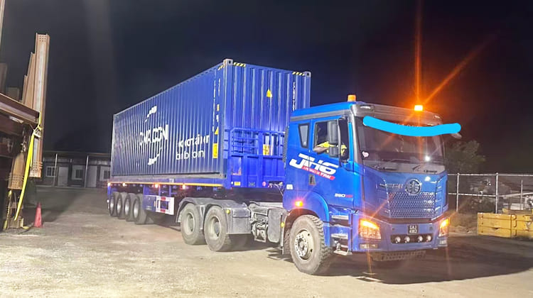 40 Foot Tri Axle Flat Deck Semi Trailer for Sale in Zambia