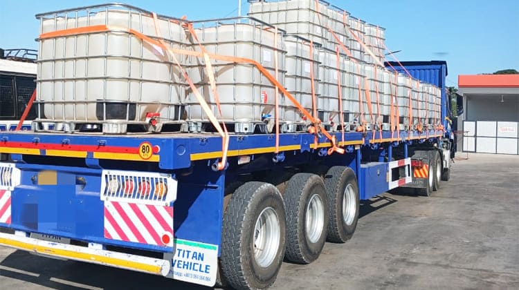 40 Foot Tri Axle Flat Deck Semi Trailer for Sale in Zambia