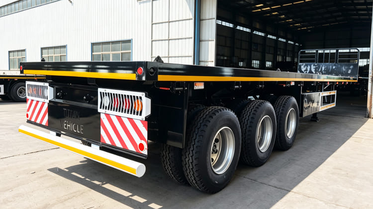 40 Foot Tri Axle Flat Deck Semi Trailer for Sale in Zambia