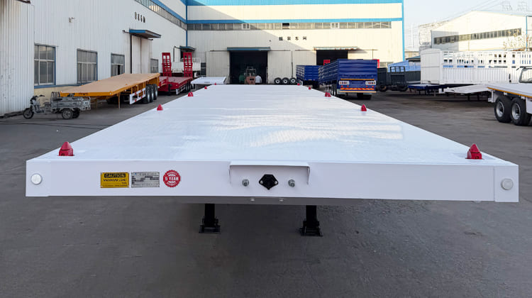 Best 3 Axle 40Ft Flatbed Semi Trailer for Sale in Zambia