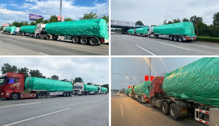 45000 Liters Aluminum Diesel Tanker Trailer Price for Sale in Zambia