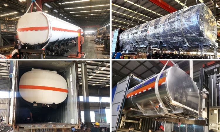 45000 Liters Aluminum Diesel Tanker Trailer Price for Sale in Zambia