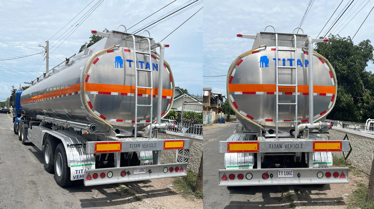 45000 Liters Aluminum Diesel Tanker Trailer Price for Sale in Zambia
