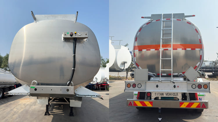 45000 Liters Aluminum Diesel Tanker Trailer Price for Sale in Zambia