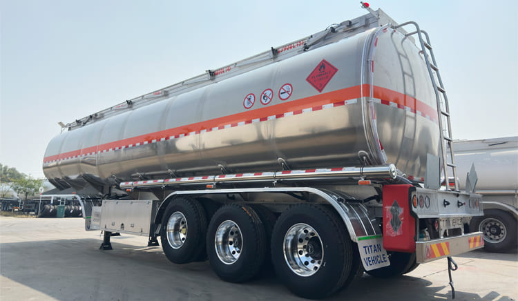 45000 Liters Aluminum Diesel Tanker Trailer Price for Sale in Zambia