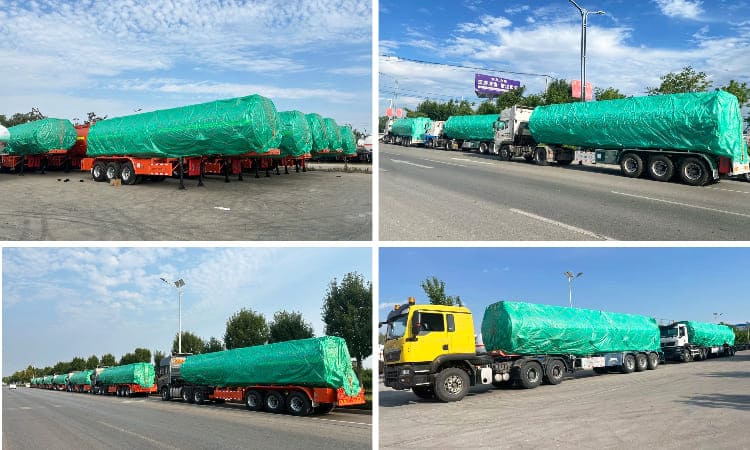 Tri Axle Stainless Steel Oil Tanker Trailer for Sale in Zambia