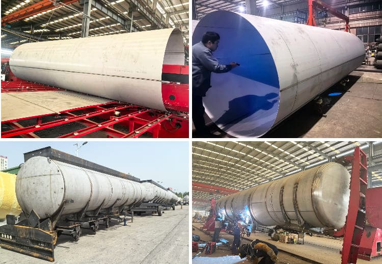 Tri Axle Stainless Steel Oil Tanker Trailer for Sale in Zambia