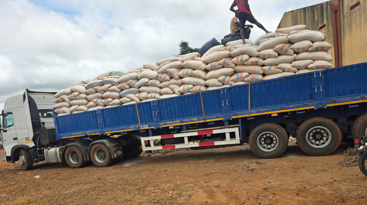 Tri Axle Bulk Grain Trailers for Sale in Zambia