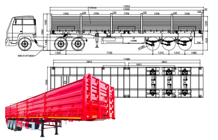 Tri Axle Bulk Grain Trailers for Sale in Zambia