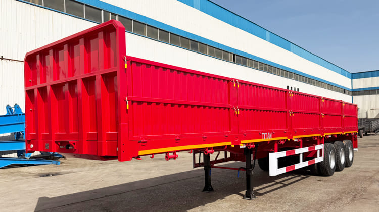 Tri Axle Drop Side Semi Trailer for Sale in Zambia