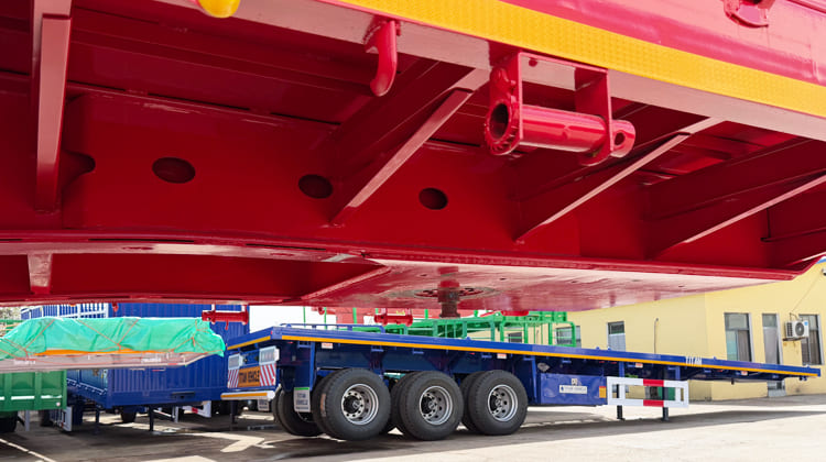 Tri Axle Drop Side Semi Trailer for Sale in Zambia
