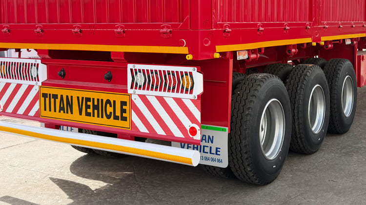 Tri Axle Drop Side Semi Trailer for Sale in Zambia