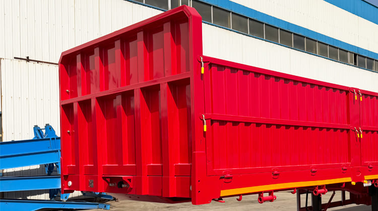 Tri Axle Drop Side Semi Trailer for Sale in Zambia