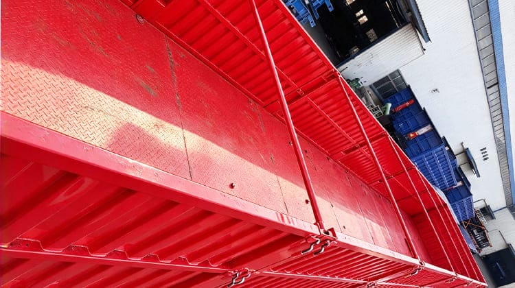 Tri Axle Drop Side Semi Trailer for Sale in Zambia
