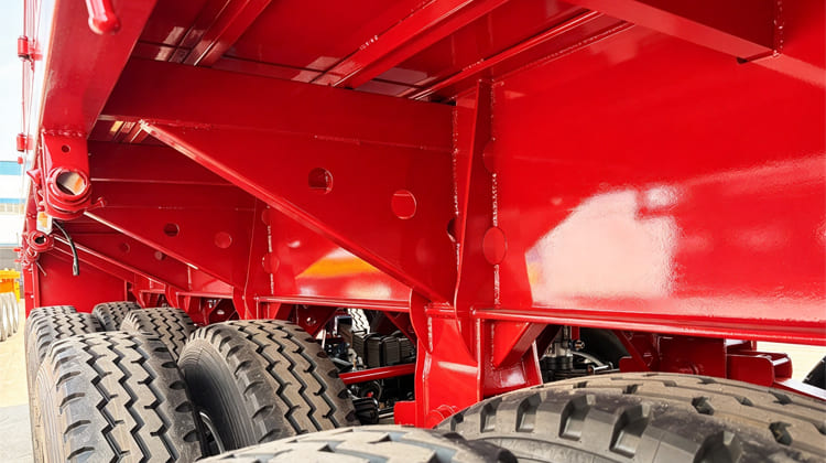 Tri Axle Drop Side Semi Trailer for Sale in Zambia