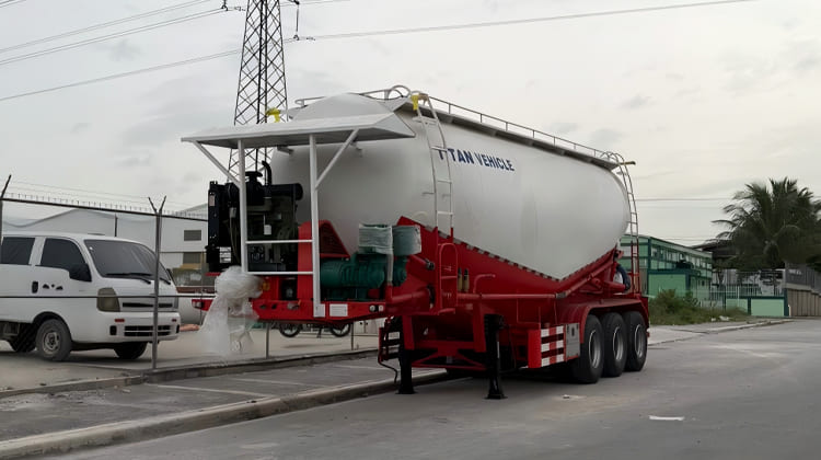 35 CBM Pneumatic Bulk Cement Tanker Trailer Truck Price for Sale in Zambia