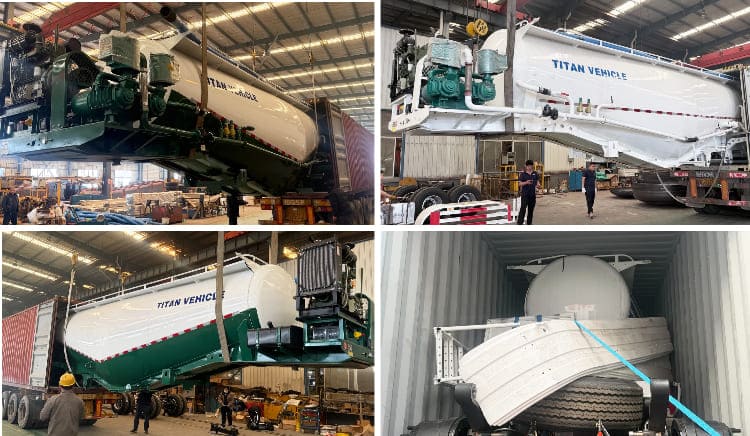 42 CBM Pneumatic Dry Bulk Tanker Trailer for Sale in Zambia